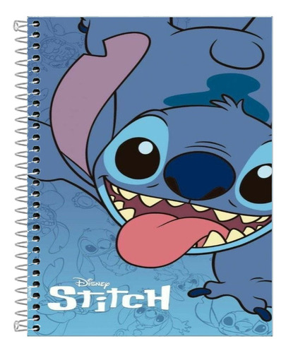 Caderno Lilo & Stitch 1 Matérias 80 Folhas Capa Dura