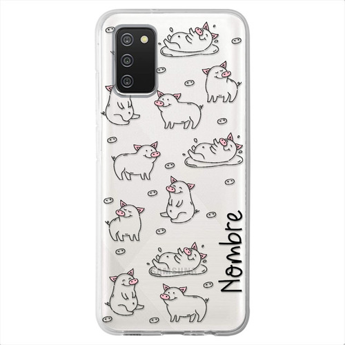 Funda Para Galaxy Cerditos Personalizada Nombre