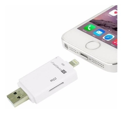 Iflash Drive Usb Otg Lector Tarjeta Microsd Para iPhone 6s 6