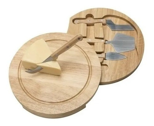 Imagem 2 de 3 de Tabua Queijos Frios Kit Queijo 5 Peças De Luxo Na Promoção