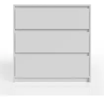 Comprar Comoda Cajonera De Melamina Con 3 Cajones Cc02 Blanca