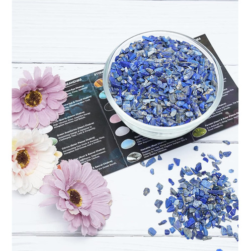 Paquete De 226 Gramos Chips De Lapislazuli Triturado #02 Lapis Lazuli Chips