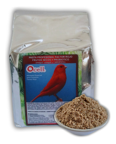 Ocell Factor Rojo Profesional 1kg Alimento Aves Canarios
