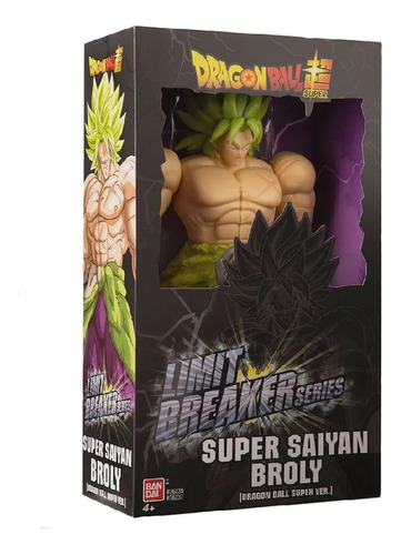 Boneco Articulado Dragon Ball Super Broly Verde 33cm Fun