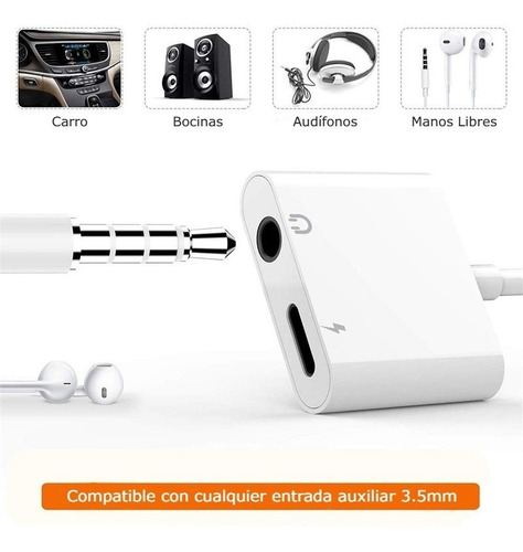 Imagen 6 de 9 de Adaptador Usb C A 3.5mm Con Carga Usb C