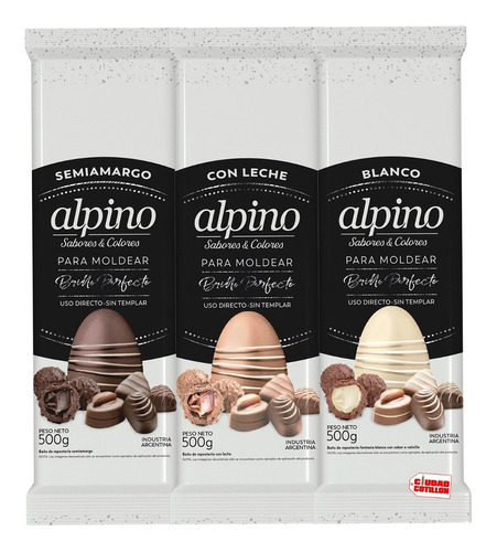 Chocolate Alpino Combo 3 Cajas X 3 Kg Ciudad Cotillón
