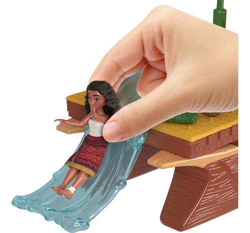 Canoa De Aventura Moana Mattel 60 Cm Con Muñeca Y