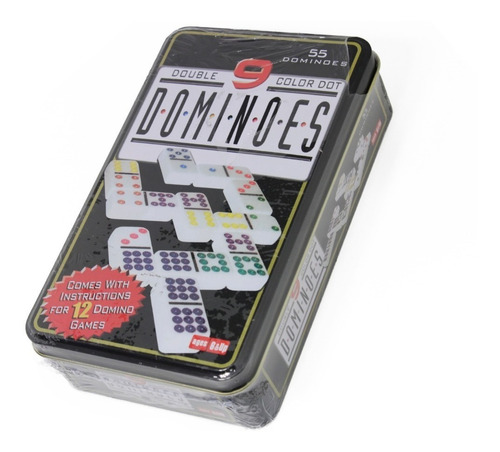 Juego De Domino Chancho 9 Caja Metal, Lama Ltda