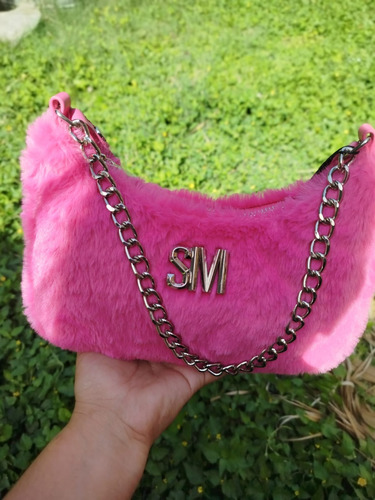 Steve Madden Bolsa Color Fiusa De Peluche Rosa Chicle Lisa Rosa Chicle
