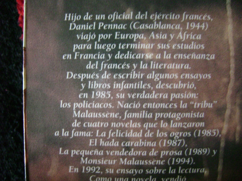 El Hada Carabina. Daniel Pennac.. Estado Excelente! (Usado)