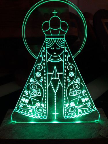 Luminaria Led 3d Religiosos, Nossa Senhora Aparecida,