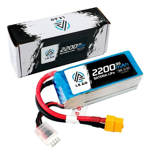 Bateria Lipo 2200mah - 3s - 11.1v - 30c/60c Plug Xt60 Aero