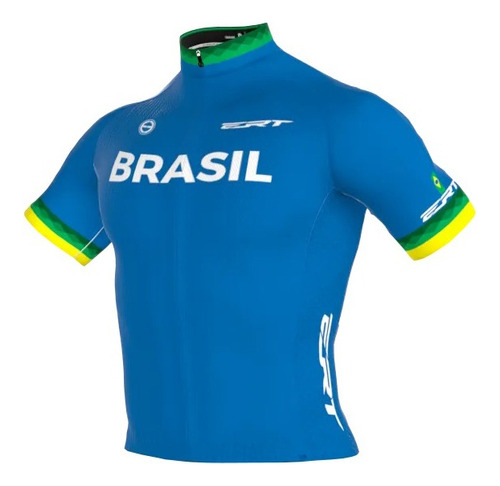 Camisa Ciclismo Ert New Elite Brasil Unissex Azul