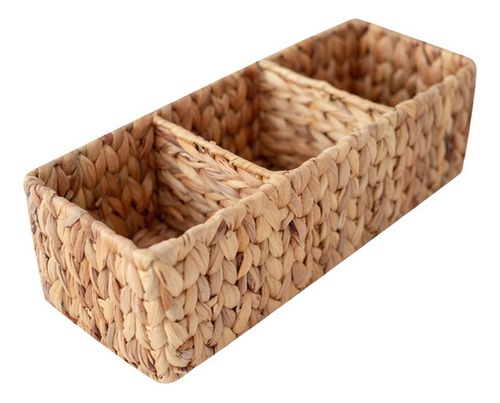Cesta De Mimbre Tejida Dividida, Bolsa De Té, Soporte De S