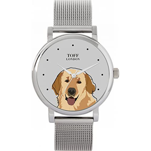 Reloj De Ra - Reloj De Ra - Beige Golden Retriever Head Watc