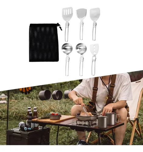 Juego De Utensilios De Cocina Para Acampar, Utensilios De Co