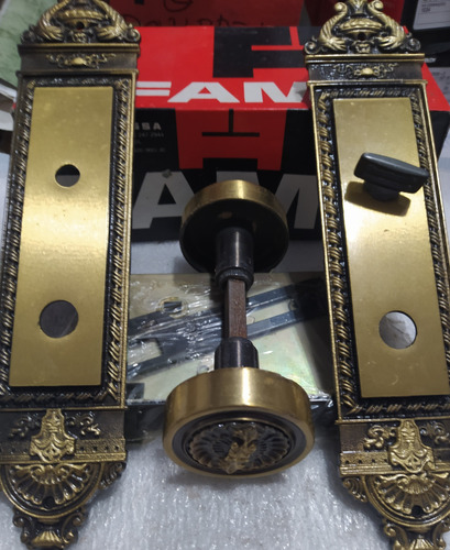 Fechadura Fama Wc Colonial-maq.55, Linha 1109, C/esp.26cm