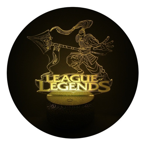 Lámpara 3d App Incluida League Of Legends 