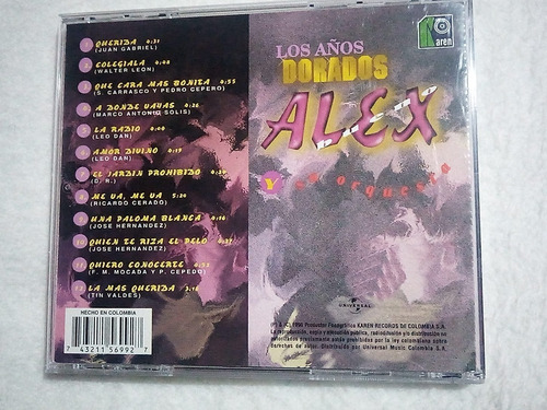 Cd Alex Bueno Orquesta Los Años Dorados Jardín Prohibido Imp (Usado)