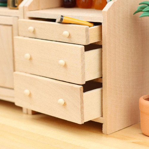Mueble De Madera Para Casa De Muñecas A Escala Estilo B