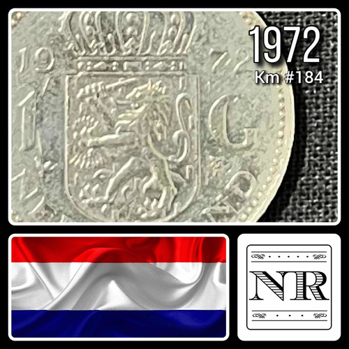Holanda - 1 Gulden - Año 1972 - Km #184 A - Juliana