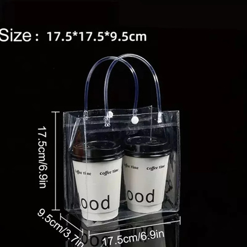 30 Bolsa Transparente, Sacola De Presente, 17.5x17.5x9.5