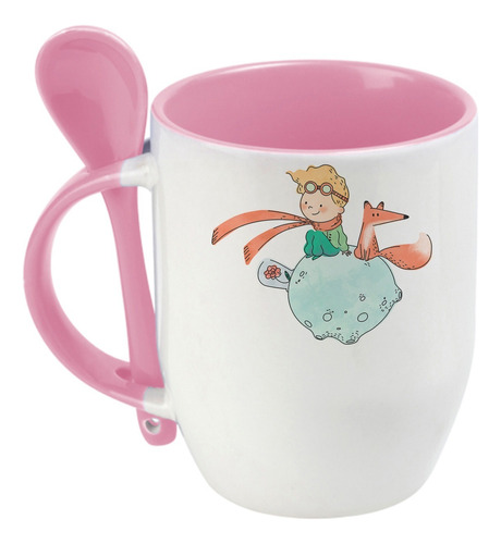 Taza Infantil Con Cuchara El Principito Y Su Zorro