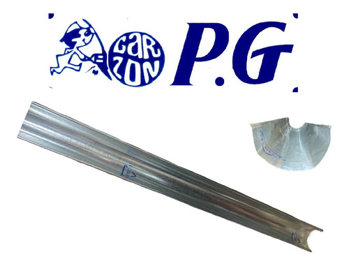 Canal Liso Pluvial De Agua En Chapa Galvanizada 150mm X 2mt 