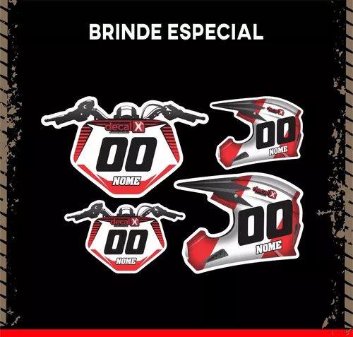 Kit Adesivo Moto Cross Trilha Compatível Drz 400 0,60mm 007