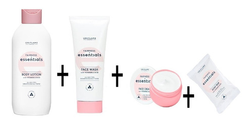 Imagen 1 de 10 de Set Aclarante/vitamina E Y B3, 4 Piezas Facial + Corporal