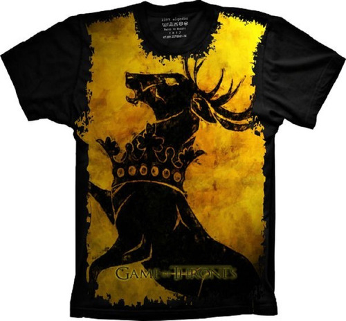 Camiseta Plus Size Série Game Of Thrones Casa Baratheon