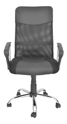 Cadeira de escritório Trevalla TL-CDE-02-1 ergonômica  preta com estofado de mesh