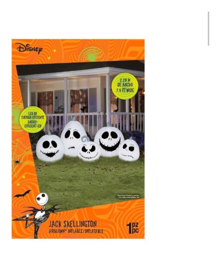 Inflable Navideño Caras El Extraño Mundo De Jack (Usado)