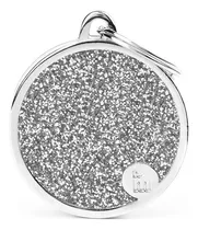Comprar Chapa Identificatoria Para Mascota My Family Big Circle Grey
