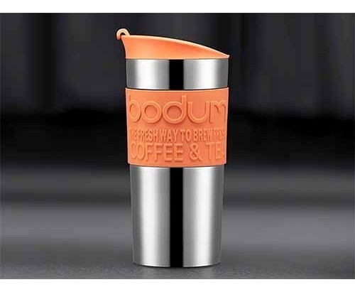 Termo De Viaje 350 Ml Acero Inoxidable Durazno Bodum Color Acero/durazno