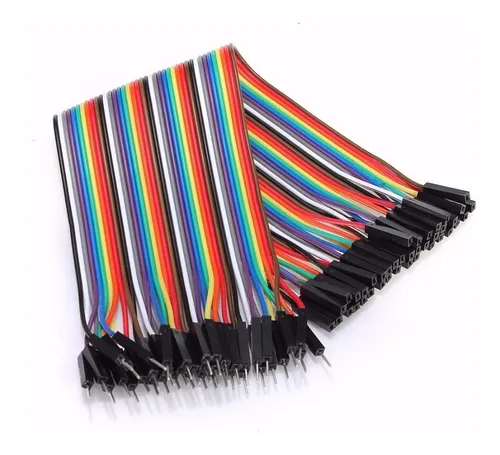 Pack 40 Cables Macho Hembra 30cm Dupont Arduino Y Protoboard
