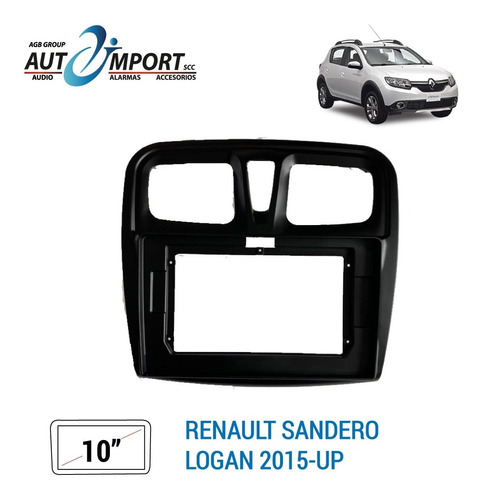 Adaptador De Radio 10 Pulgadas Renault Logan Sandero 2015-up