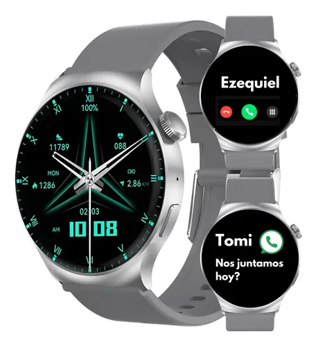 Reloj Inteligente Hombre Gps Redondo Llamadas Deportivo