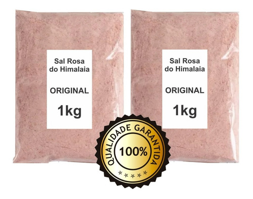 Sal Rosa Do Himalaia Importado Fino 2kg Granel - Com Laudo