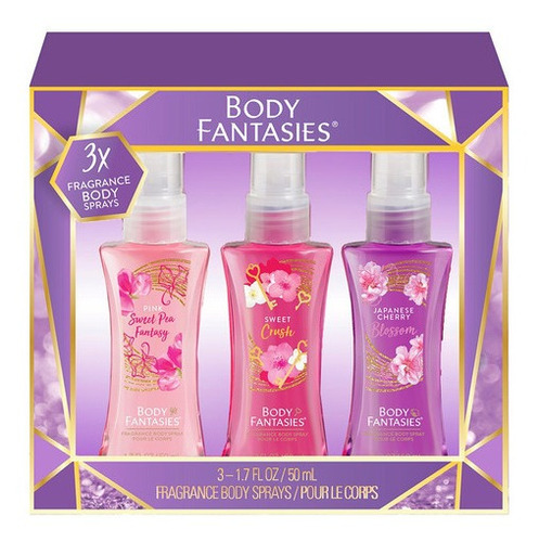 Body Mist Body Fantasies 3 Unidades 50 Ml