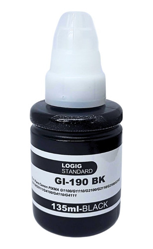 Tinta Refill Ink Para Canon Gi-190 /790/890/990 Negro 135 Ml