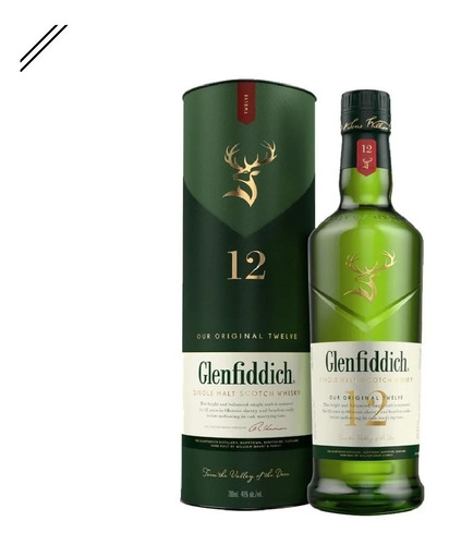 Whisky Glenfiddich 12 Años, 700ml - Go Whisky Baires