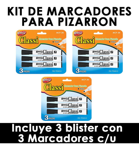 Marcadores Plumones P Pizarron Blanco Pizarra Pintarron