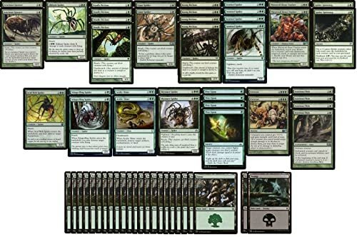 Arañas  Baraja Mono Green Spider - Legal Moderno - Diseño 