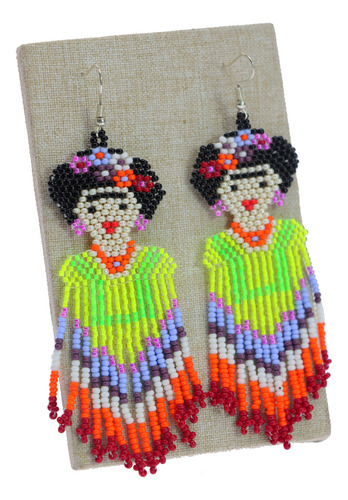 Aretes Largos Frida Kahlo 