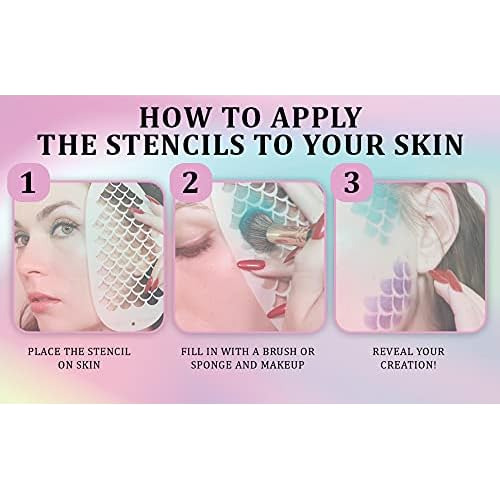 Plantilla De Maquillaje De Escamas De Sirena Fx