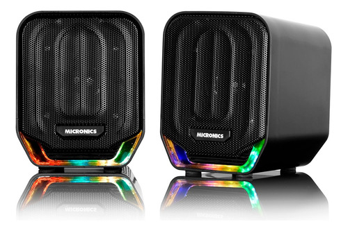 Parlantes Gamer Sound Micronics Led Rgb - Feeling S405