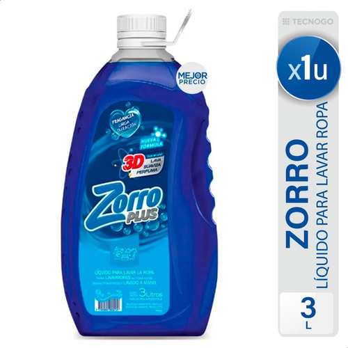 Jabon Liquido Zorro Clasico Detergente Grande - Mejor Precio