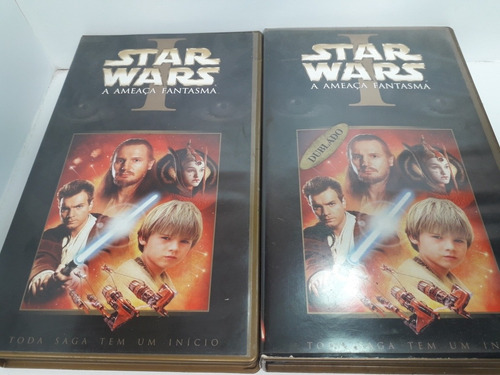 Vhs  2 Fitas Star Wars Ameaça Fantasma Toda Saga Tem 1 Iníc