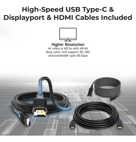 Docking Station Hp Usb-c G5 Con Adaptador 120w Y Accesorios